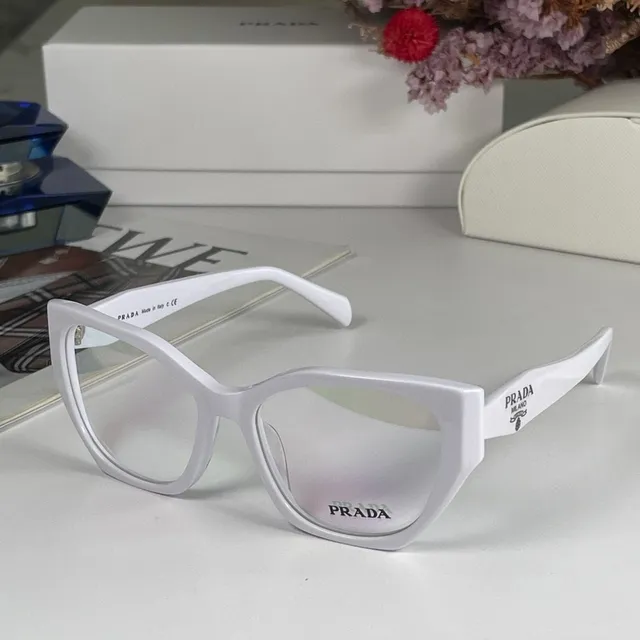 Prada Cat-Eye Matte Mint Green Optical Glasses 9