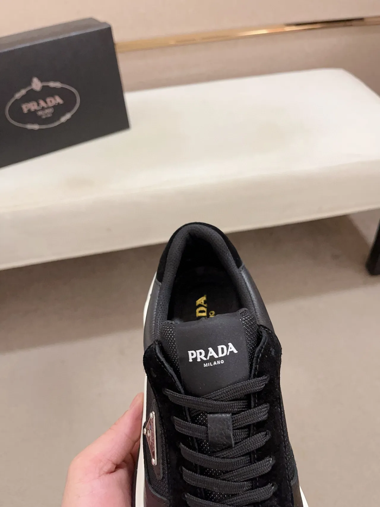Prada Cloudbust Black and White Chunky Sneakers 6