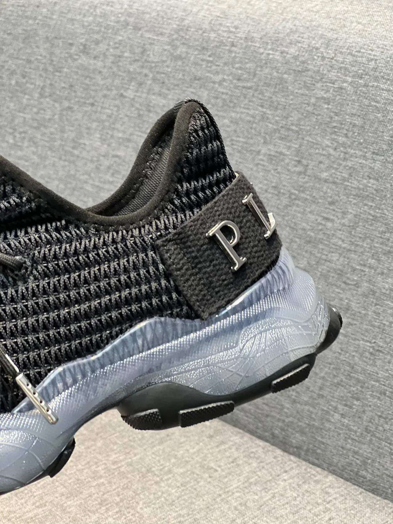 Prada Cloudbust Black Gray Knit Upper Sculpted Midsole Lifestyle Sneakers 8