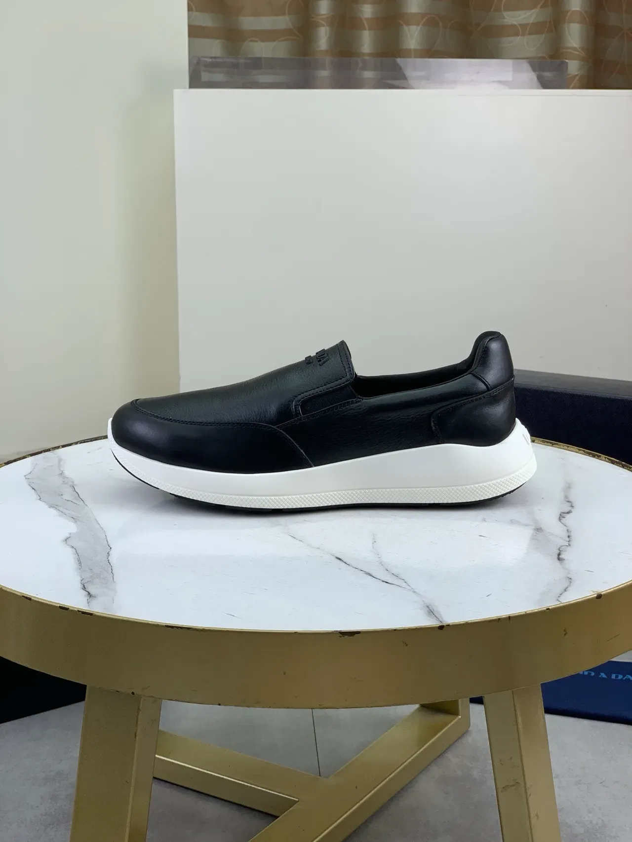 Prada Cloudbust Black Leather Platform Loafers 4