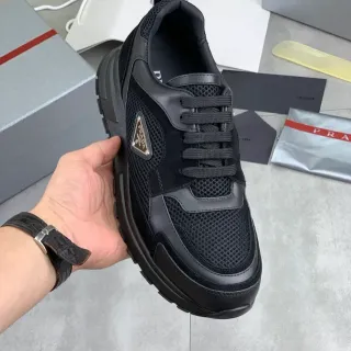 Prada Cloudbust Noir Matière Mixte Sneakers Chunky