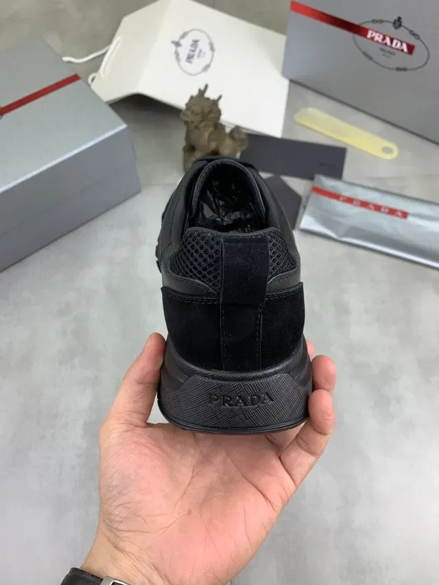 Prada Cloudbust Noir Matière Mixte Sneakers Chunky 3