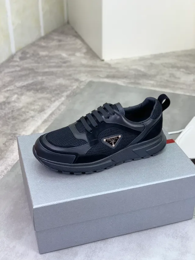 Prada Cloudbust Noir Matière Mixte Sneakers Chunky 4