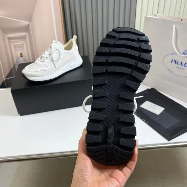 Prada Cloudbust Off-White Textile Lifestyle Sneakers 2