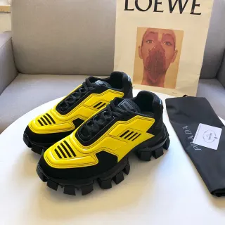 Prada Cloudbust Tênis Chunky Amarelo e Preto