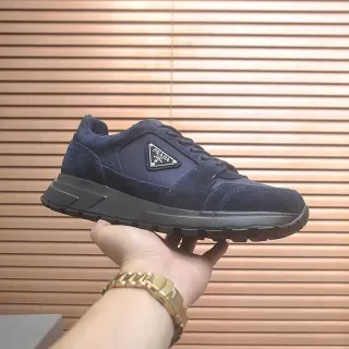 Prada Navy Suede and Black Sole Lifestyle Sneaker