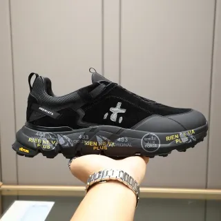 Premiata Rien Ne Va Plus Black Yellow Chunky Sneakers