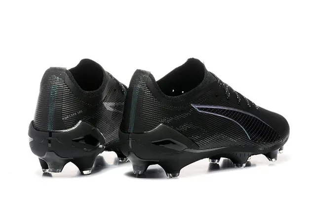 Puma Future Z أسود أخضر منخفض القطع أعلى نسيجي دبوسات مبطنة أرضية صلبة أحذية كرة القدم 2