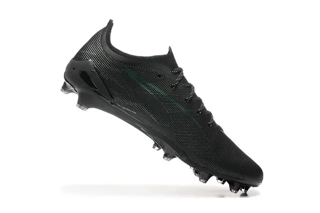 Puma Future Z أسود أخضر منخفض القطع أعلى نسيجي دبوسات مبطنة أرضية صلبة أحذية كرة القدم 4