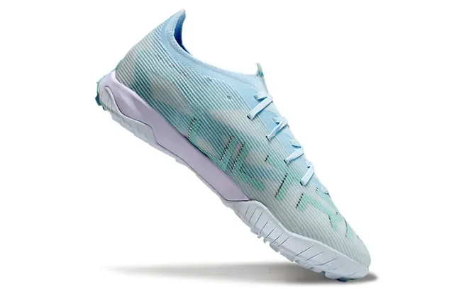 Puma Future Z Blue Purple Engineered Knit Upper Asymmetrical Lacing Sneakers 2
