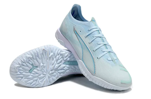 Puma Future Z Blue Purple Engineered Knit Upper Asymmetrical Lacing Sneakers 4