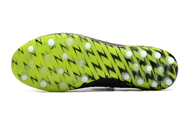 Puma Future Z Navy Green Knit Sock-Fit Upper Firm-Ground Soccer Shoes 6