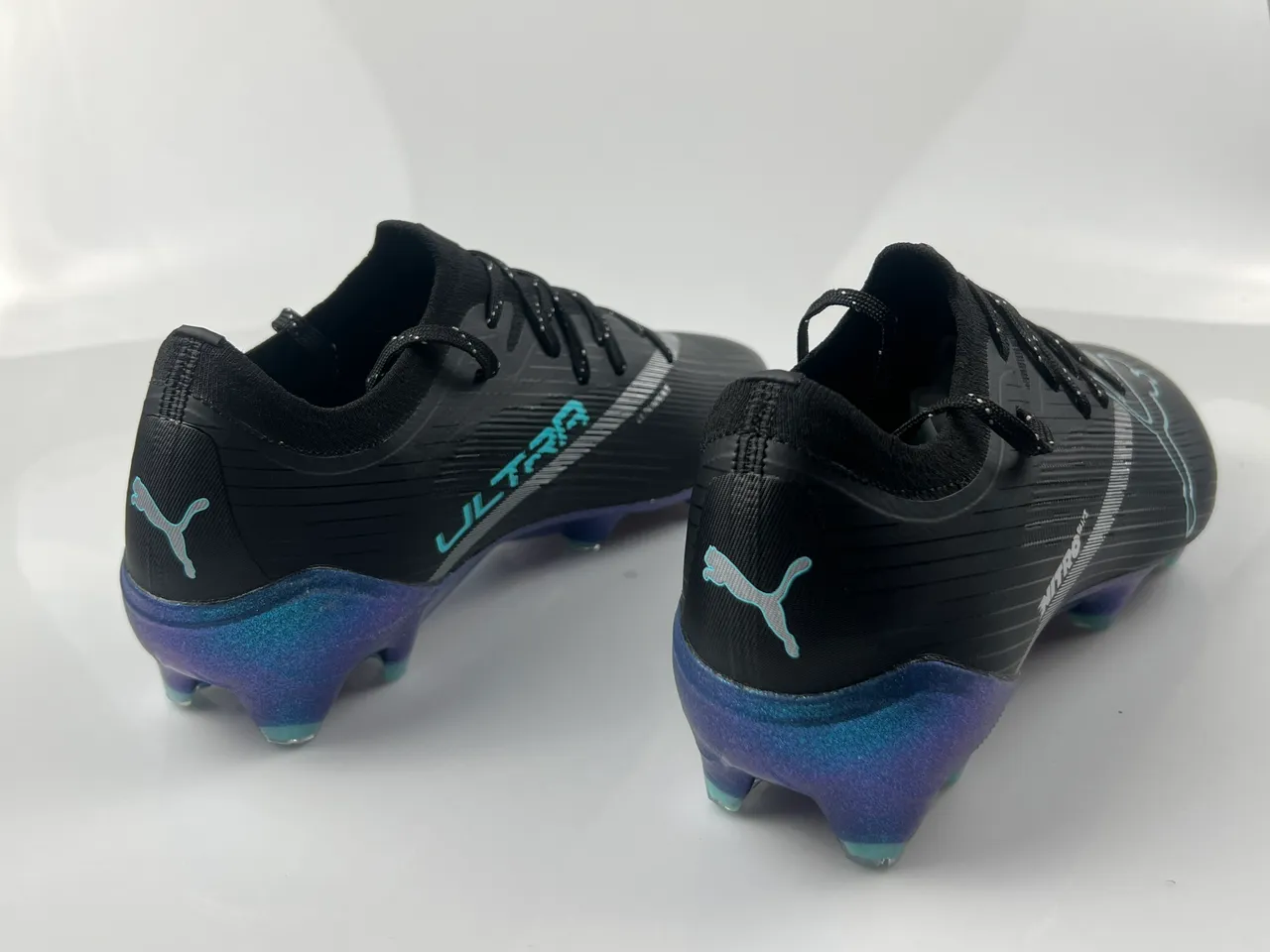 Puma Nitro Elite أسود قزحي أزرق بنفسجي أرض صلبة أحذية كرة القدم 3