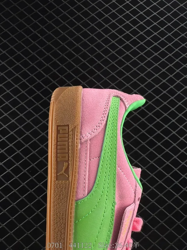 Puma Palermo 粉色麂皮生活方式运动鞋 5