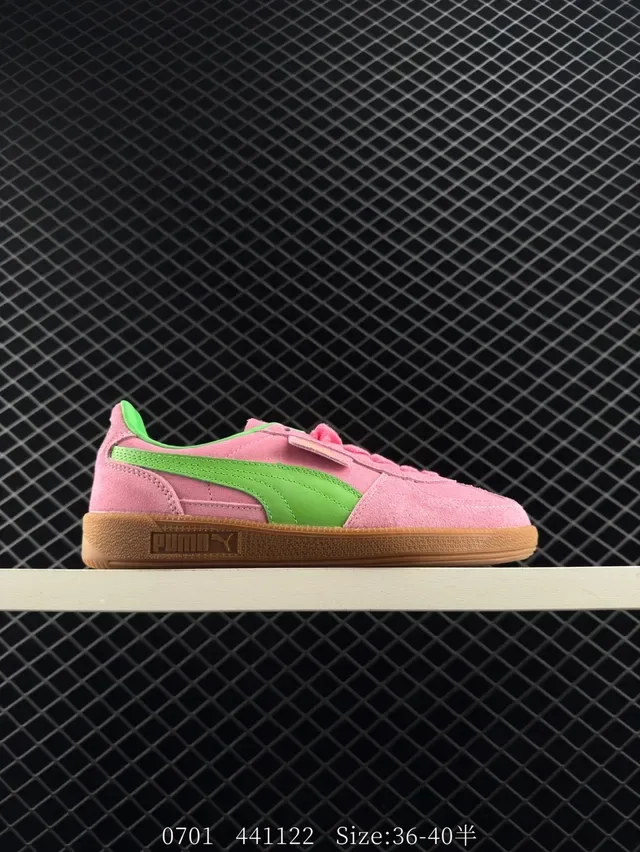 Puma Palermo 粉色麂皮生活方式运动鞋 6