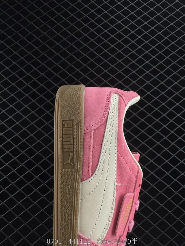 Puma Palermo 粉色麂皮生活方式运动鞋 8