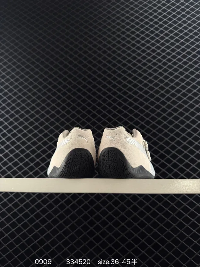 Puma Speedcat OG Beige and Silver Lifestyle Sneakers 2