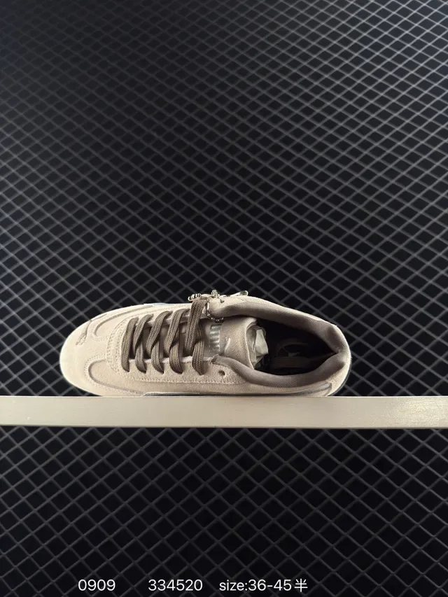 Puma Speedcat OG Beige and Silver Lifestyle Sneakers 3