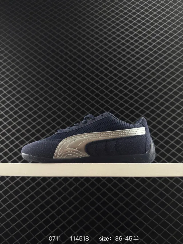 Puma Speedcat OG Navy and Silver Lifestyle Sneakers 6