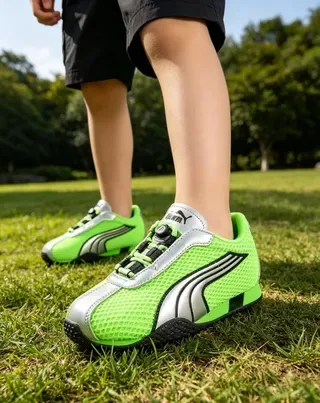 Puma Speedcat 白银黑 儿童生活方式运动鞋 22