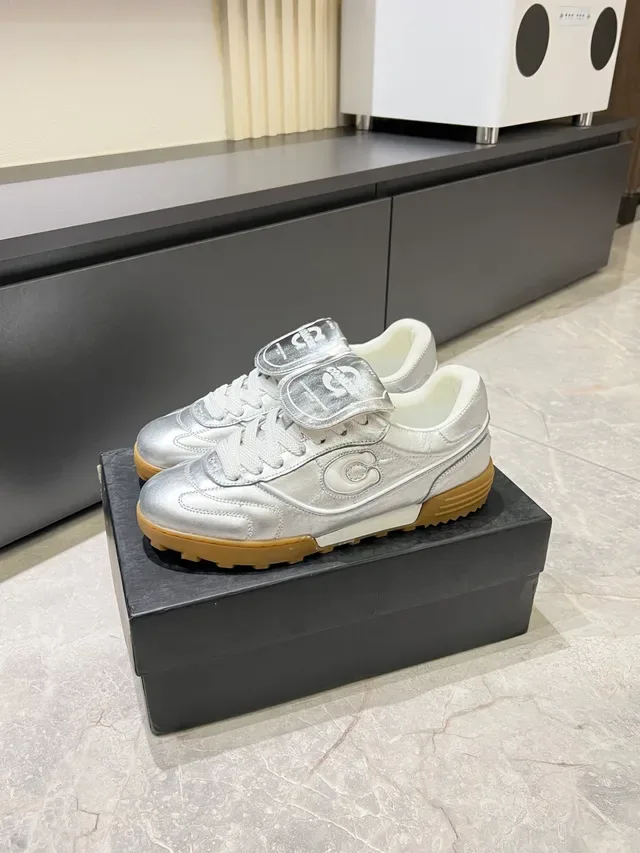 Puma Suede Metallic Silver Gum Lifestyle Sneakers 4