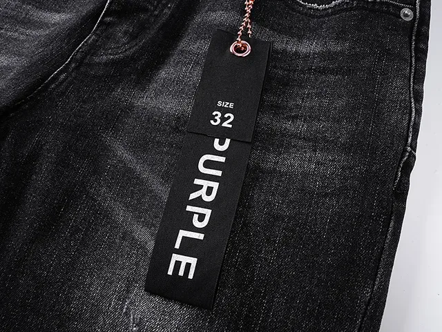 Purple Brand distressed 黑色 喇叭裤 中腰款牛仔裤 12