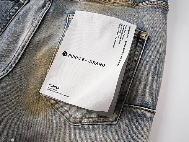 Purple Brand Distressed Paint-Splattered Bleach-Wash Slim-Fit Jeans 7