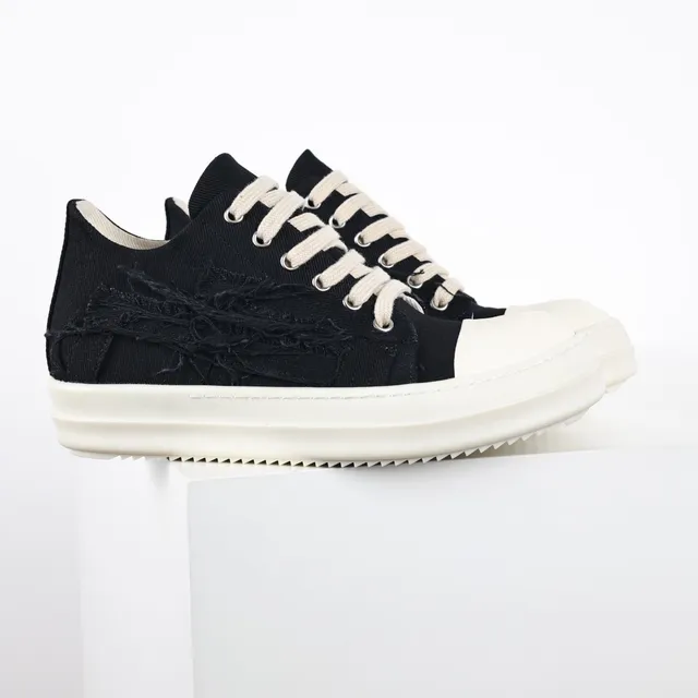 Rick Owens 黑米色 解构纺织 大脚趾帽 生活方式运动鞋 3