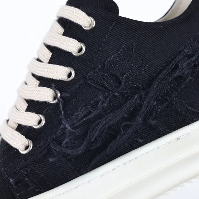 Rick Owens 黑米色 解构纺织 大脚趾帽 生活方式运动鞋 6