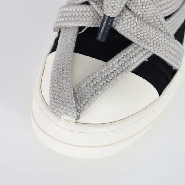 Rick Owens DRKSHDW Geobasket High Black Gray Off-White लाइफस्टाइल स्नीकर 5