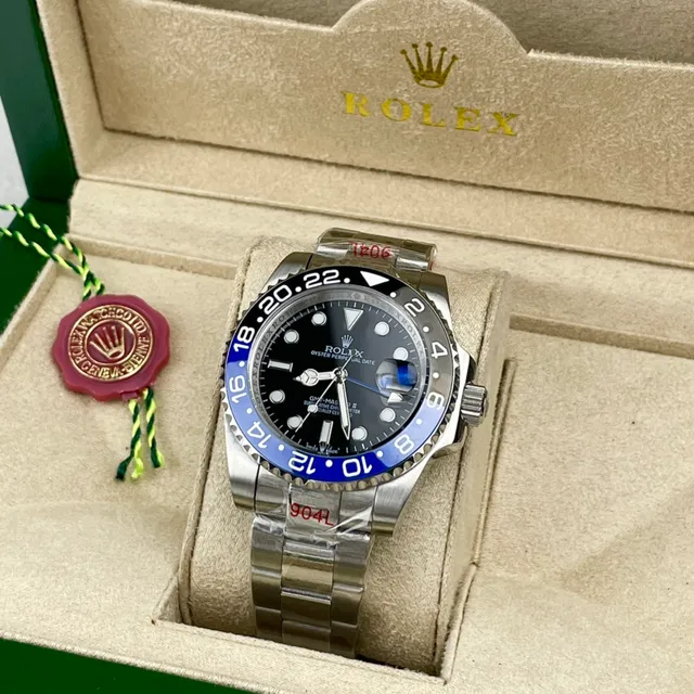Rolex GMT-Master II Black Dial Blue and Black Bezel Mechanical Watch 3