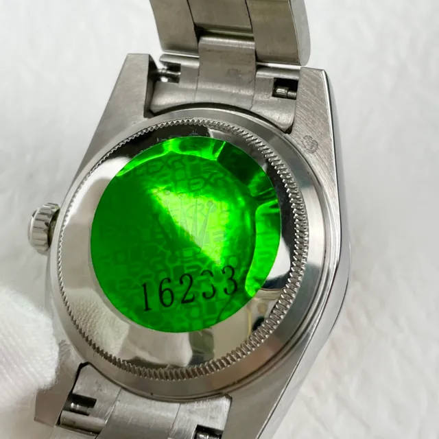 Rolex Oyster Perpetual Yellow Dial Stainless Steel Mechanical Watch 2
