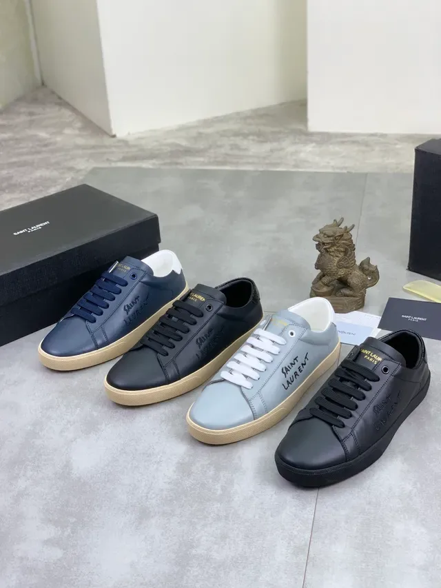 Saint Laurent Sneaker Lifestyle en Cuir Navy 2