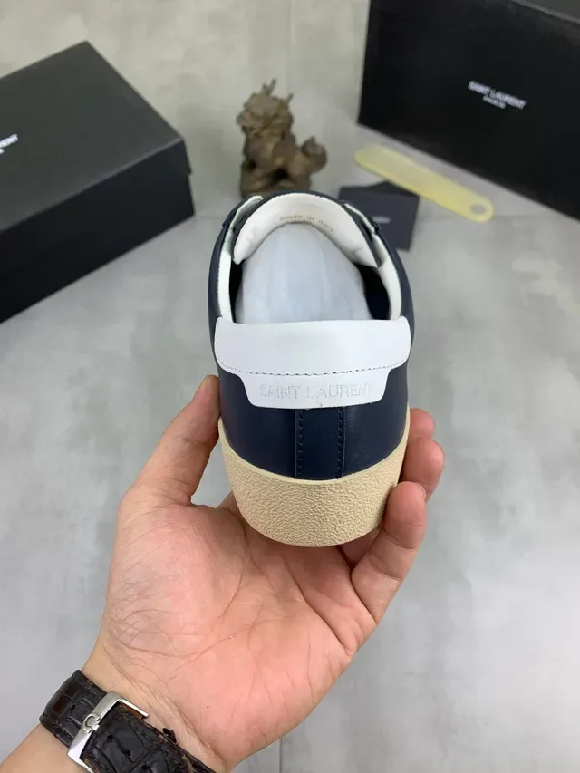 Saint Laurent Sneaker Lifestyle en Cuir Navy 4