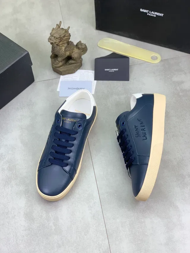 Saint Laurent Sneaker Lifestyle en Cuir Navy 6