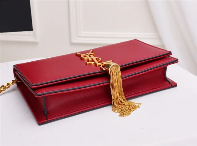 Saint Laurent नेवी सिल्वर फ्लैप वॉलेट टासल स्ट्रैप हैंडबैग 5