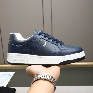 Saint Laurent SL 61 नेवी ब्लू लेदर लाइफस्टाइल स्नीकर