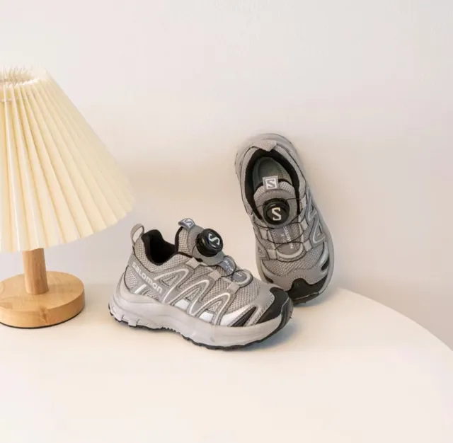 Salomon ACS Pro 灰色橙色黑色跑鞋 19