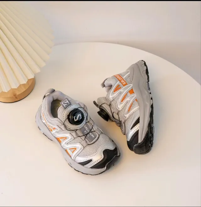 Salomon ACS Pro 灰色橙色黑色跑鞋 24