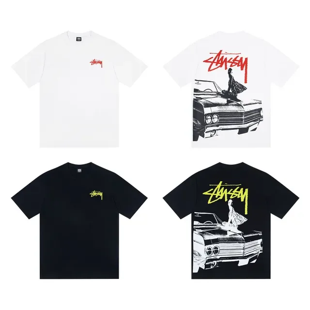 Stussy Stock Logo 汽车图案T恤 2