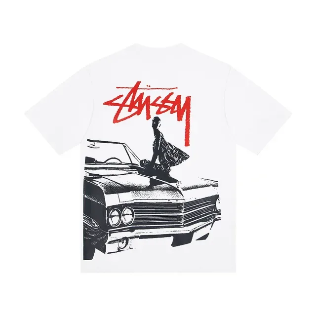 Stussy Stock Logo 汽车图案T恤 3