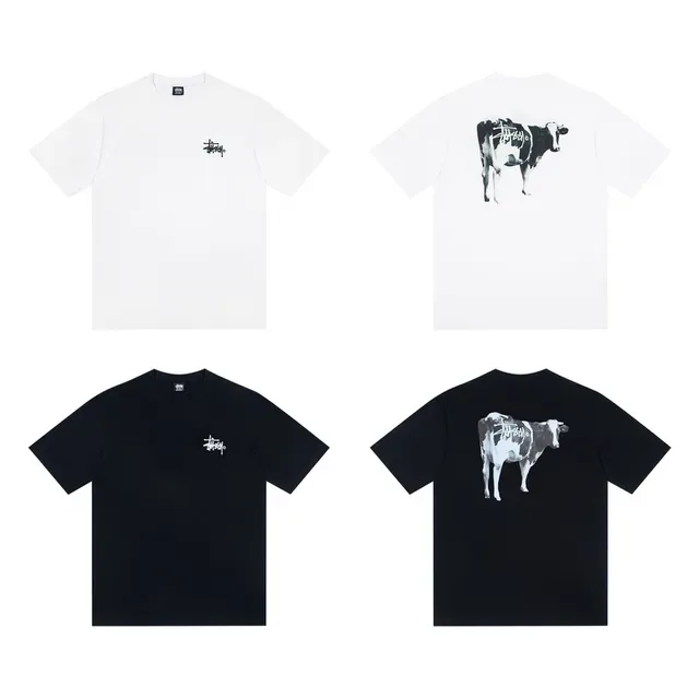 Camiseta Stussy Stock Logo gráfico de vaca 2