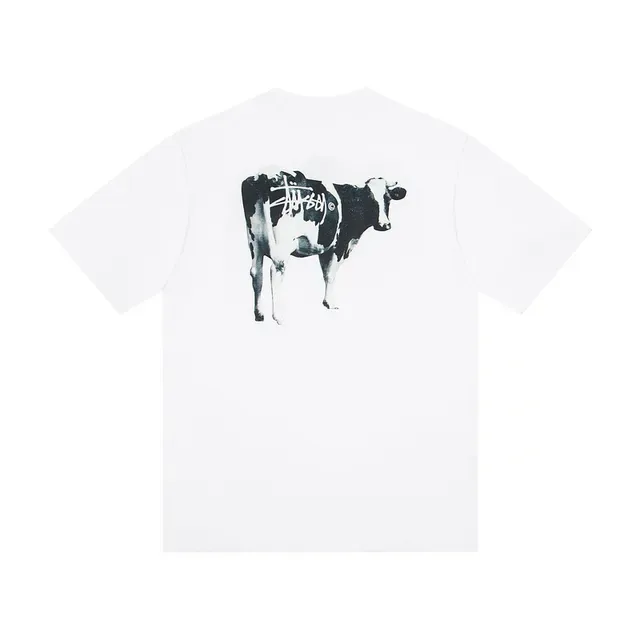 Camiseta Stussy Stock Logo gráfico de vaca 3