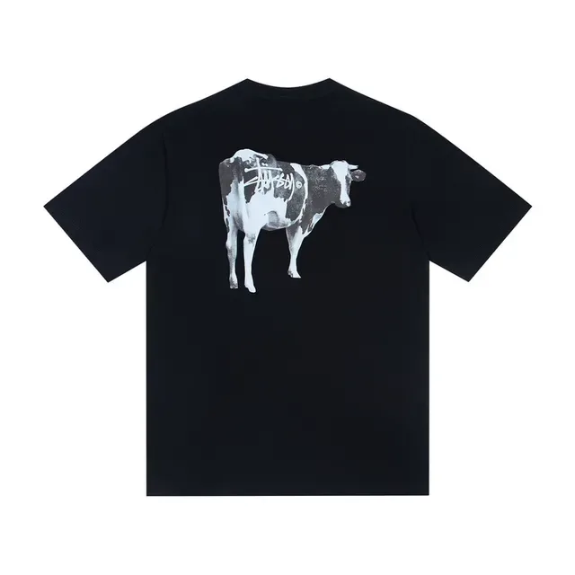 Camiseta Stussy Stock Logo gráfico de vaca 5