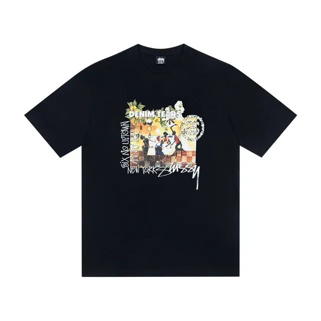 Stussy x Denim Tears 图案印花T恤 5