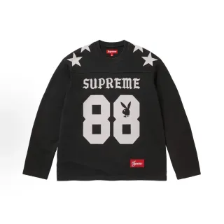 Supreme Black White Athletic Silhouette Screen-Printed Graphics Jersey
