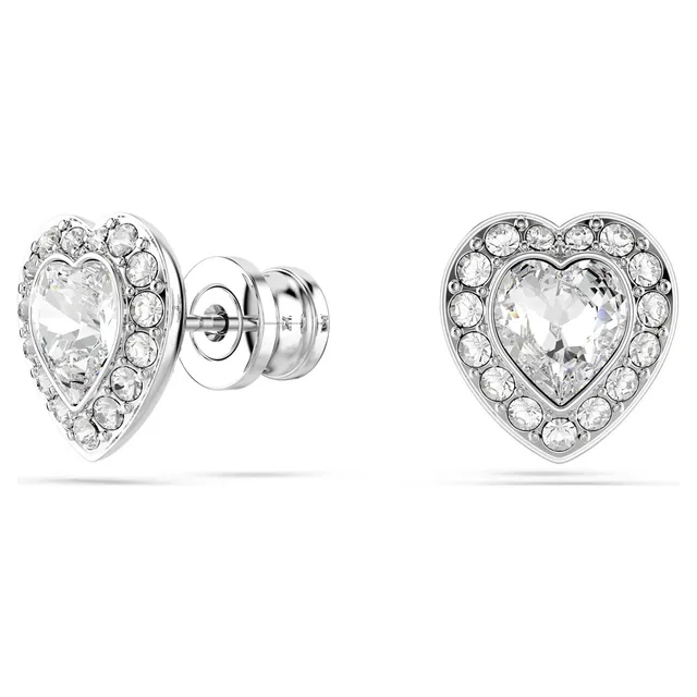 Swarovski चाँदी रंग का पारदर्शी फूल-लिंक पावे-क्रिस्टल नेकलेस 9