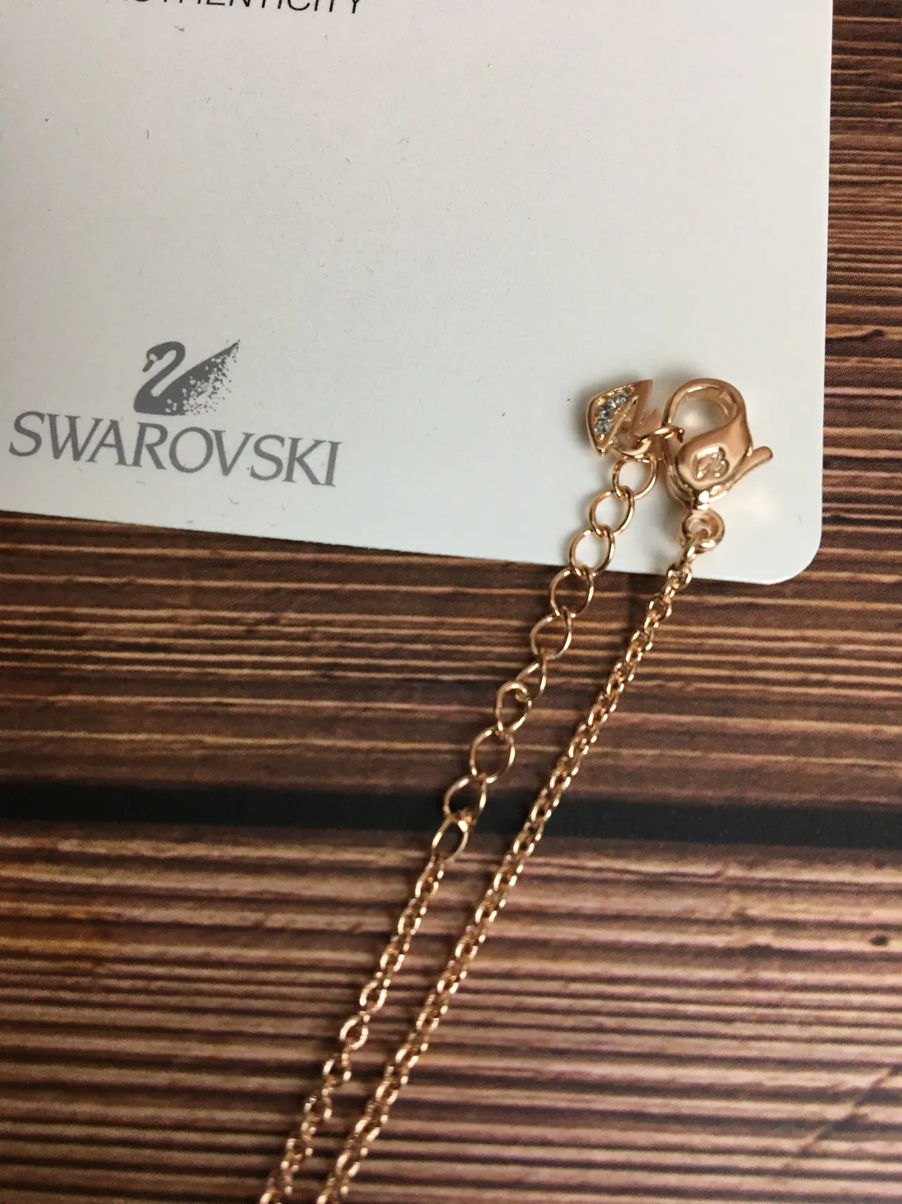 Swarovski টেডি বিয়ার ক্রিস্টাল পাভে রোজ-গোল্ড-টোন নেকলেস 3