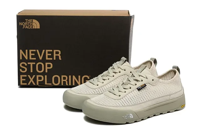The North Face Tênis Lifestyle Bege Low-Top de Malha 11