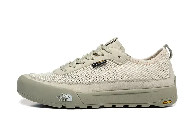 The North Face Tênis Lifestyle Bege Low-Top de Malha 12